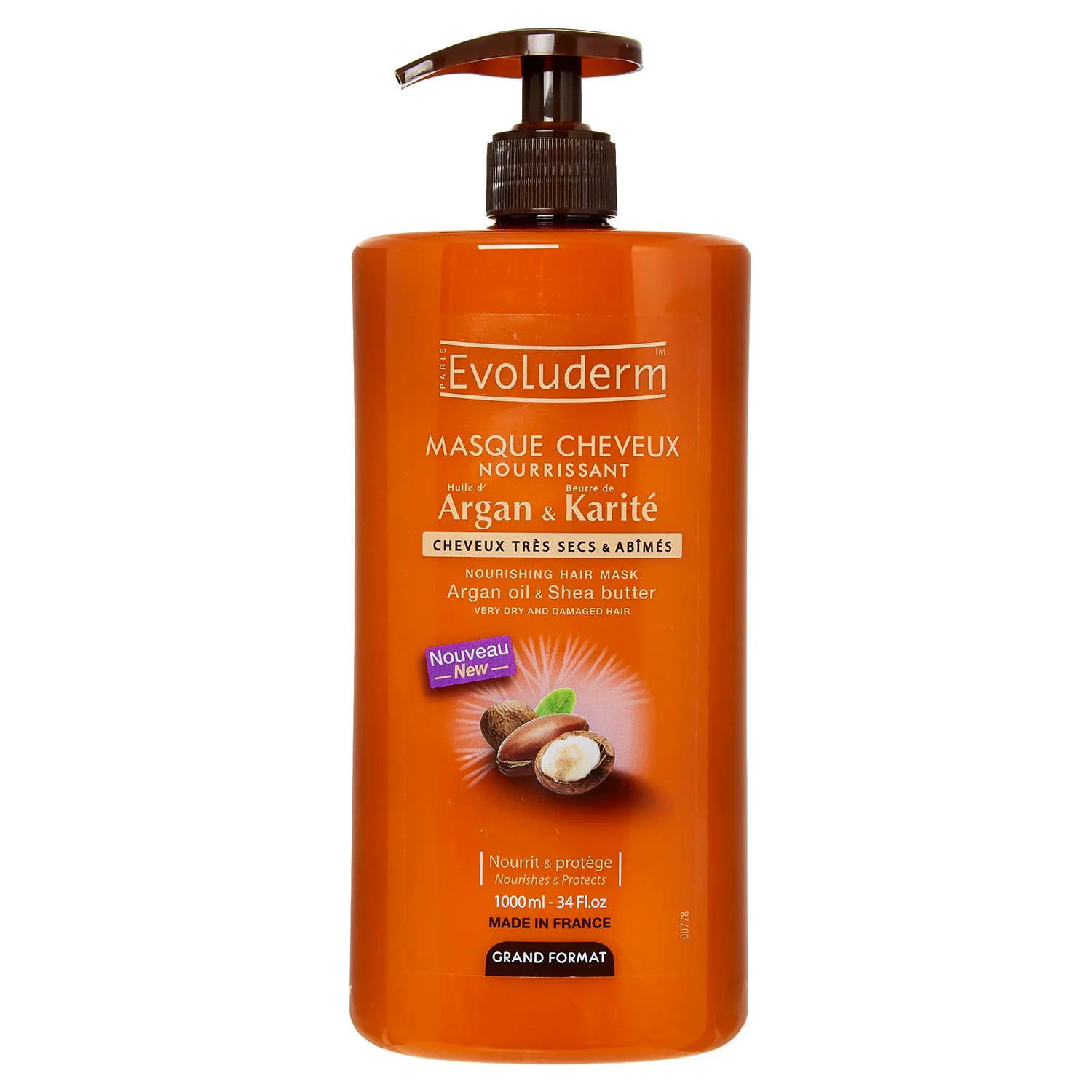 Evoluderm Argan Oil & Shea Hair Mask 1000 ml