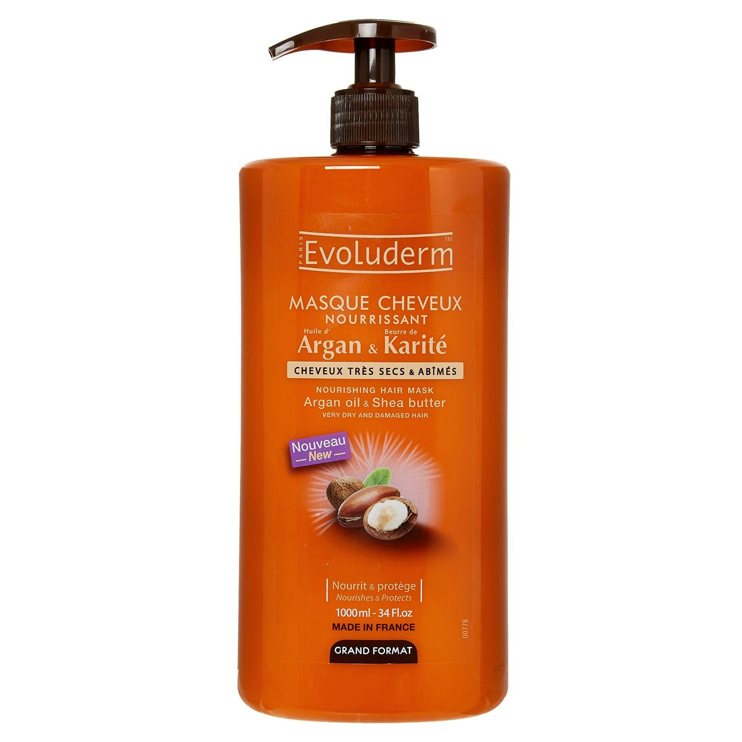 Evoluderm Argan Oil & Shea Hair Mask 1000 ml