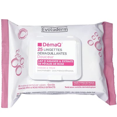 Evoluderm Make Up Remover All Skin Types Cleansing Wipes 25 stk