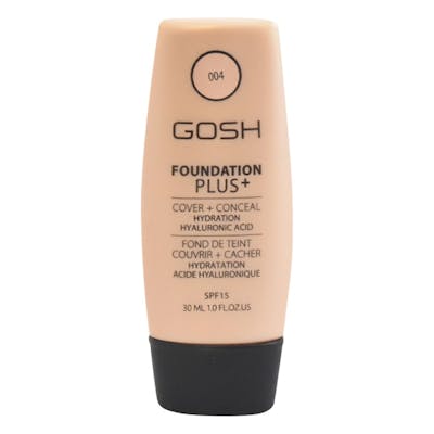 GOSH Foundation Plus Cover &amp; Conceal 004 Natural SPF15 30 ml