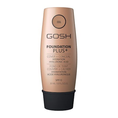 GOSH Foundation Plus Cover & Conceal 006 Honey SPF15 30 ml