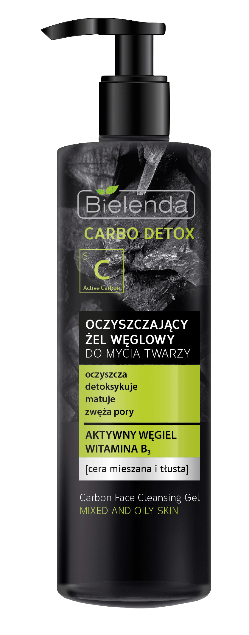 Bielenda Carbo Detox Carbon Cleansing Gel Oily Skin 195