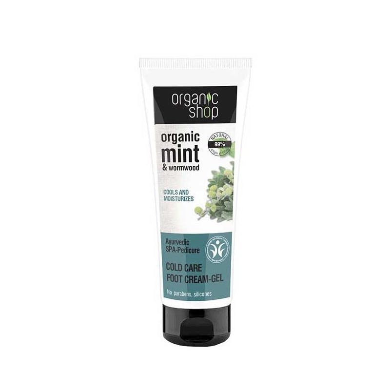 Organic Shop Organic Mint & Wormwood Cold Care Foot Cream-Gel 75 ml