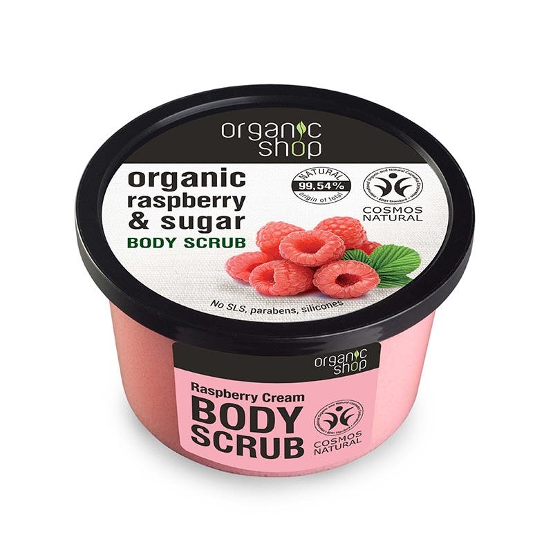 Organic Shop Organic Raspberry Cream &amp; Sugar Body Scrub 250 ml