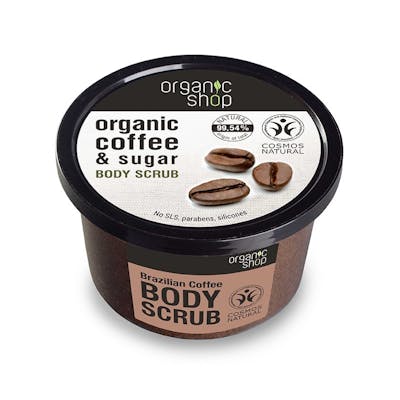 Organic Shop Organic Brazilian Coffee & Sugar Body Scrub 250 ml