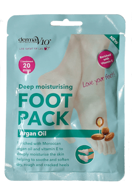 DermaV10 Deep Moisturising Foot Pack Argan Oil 1 Paar