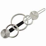 Everneed Emmy Circles Hair Clip Silver 5,5 cm