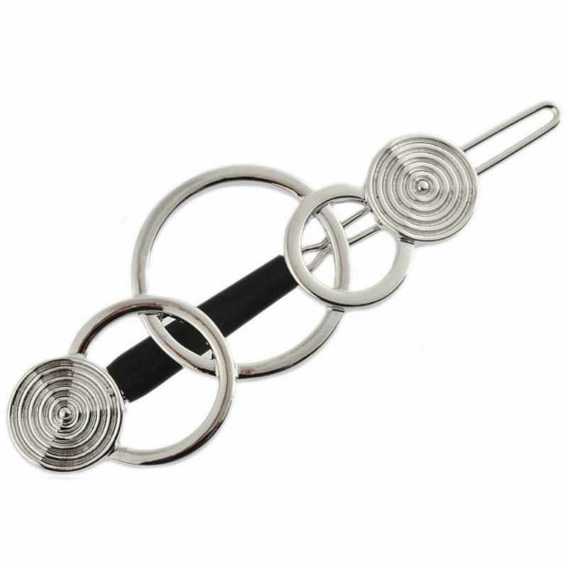 Everneed Emmy Circles Hair Clip Silver 5,5 cm