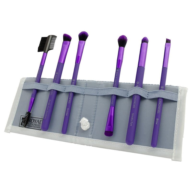 Royal &amp; Langnickel Moda Beautiful Eyes Makeup Brush Set Purple 7 st