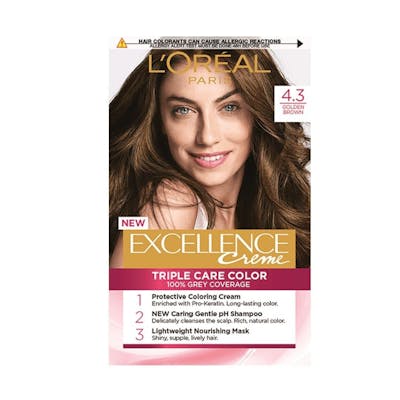 L&#039;Oréal Paris Excellence Creme Hair Color 4.3 Golden Brown 1 stk