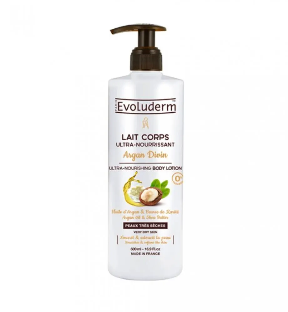 Evoluderm Argan Oil & Shea Butter Moisturizing Body Lotion 500 ml