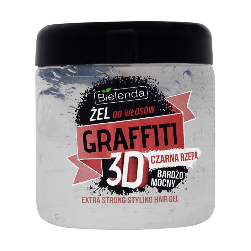 Bielenda Graffiti 3D Black Turnip Extra Strong Hair Gel  250 ml