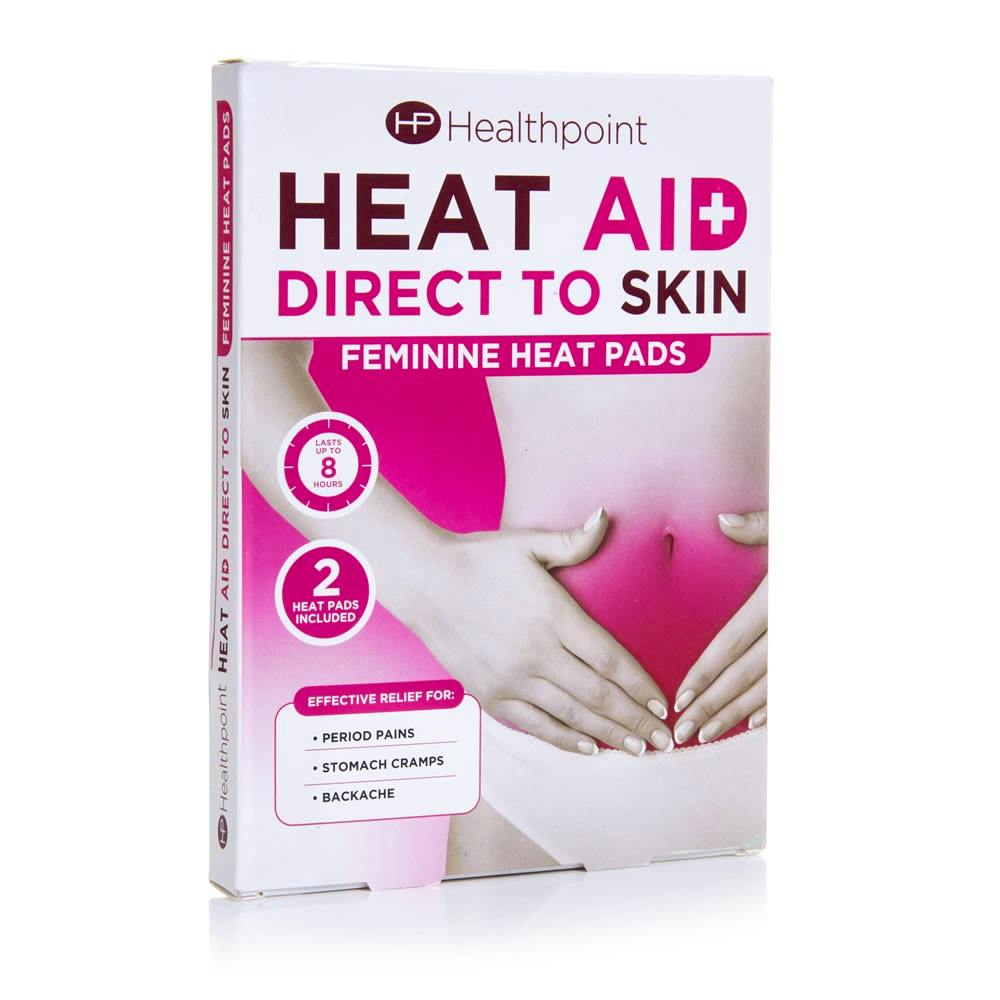 Healthpoint Heat Aid Feminine Heat Pads 2 stk 29.95 kr + Fri Frakt og