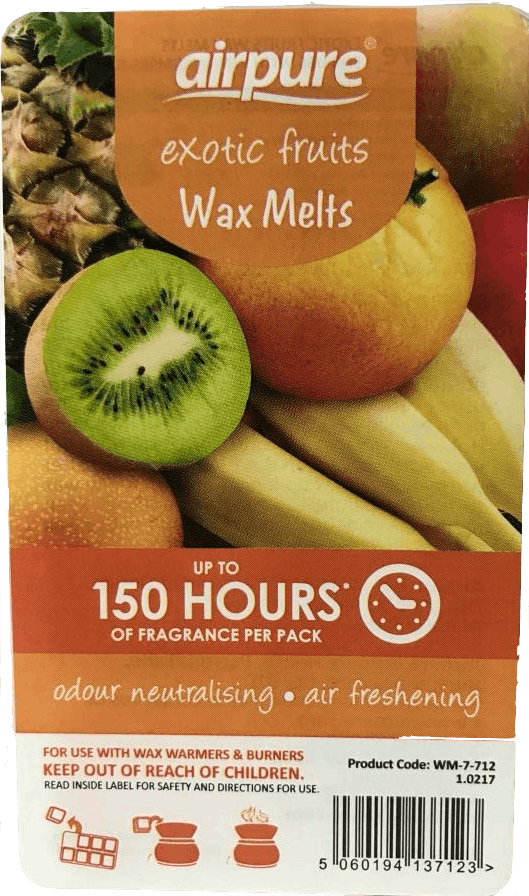 Airpure Wax Melts Air Freshening Exotic Fruits 1 pcs £0.99