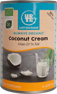 Urtekram Kokosnøtt Krem Øko 400 ml