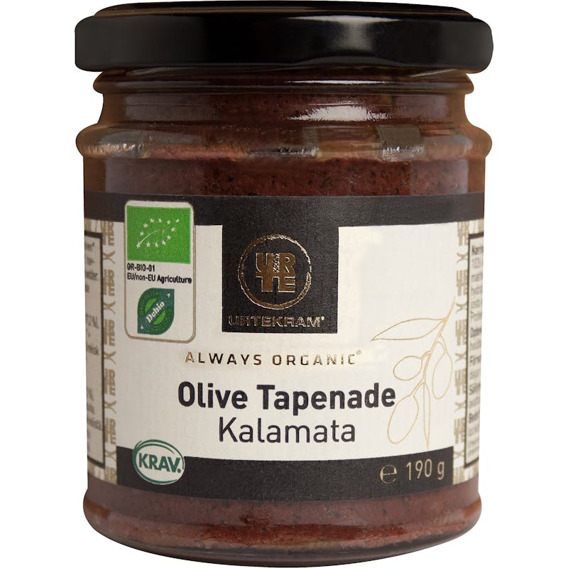 Urtekram Tapenade Kalamata-oliivi Luomu 190 g