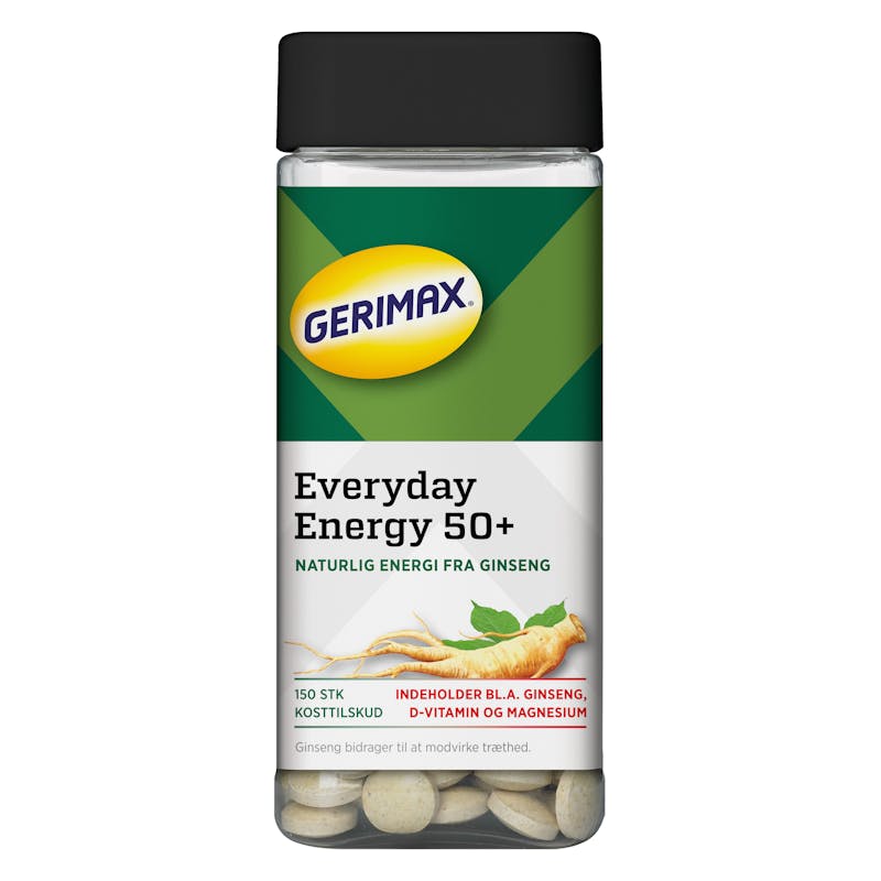 Gerimax Daglig Energi 50+ 150 stk