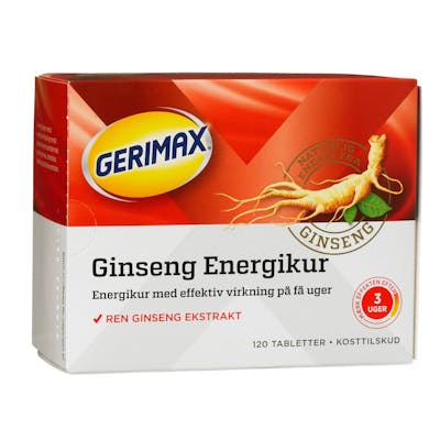 Gerimax Ginseng Energikur 120 stk