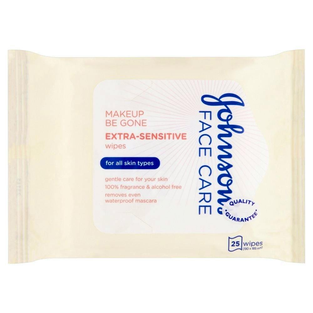 Johnson's Makeup Be Gone ExtraSensitive Wipes 25 pcs £1.89