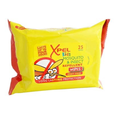 Xpel Kids Mosquito &amp; Insect Repellent Wipes 25 stk