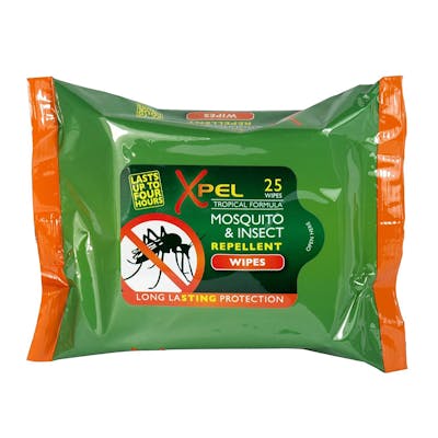 Xpel Mosquito &amp; Insect Repellent Wipes 25 kpl