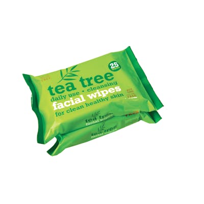 Tea Tree Cleansing Facial Wipes 2 x 25 kpl
