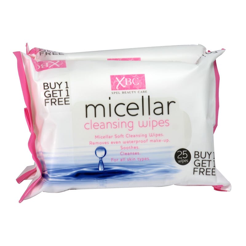 XBC Micellar Cleansing Wipes 2 x 25 kpl