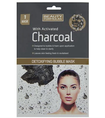 Beauty Formulas Charcoal Detoxifying Bubble Mask 1 pcs