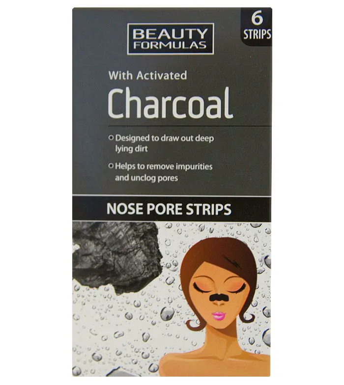 Beauty Formulas Charcoal Nose Pore Strips 6 pcs