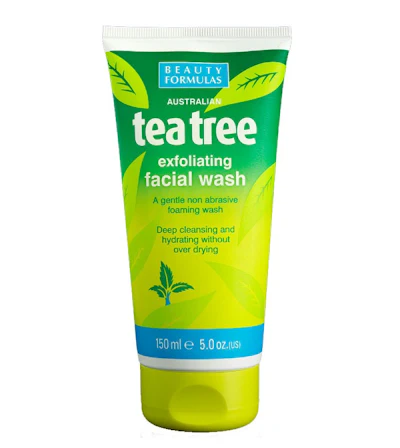 Beauty Formulas Tea Tree Exfoliating Facial Wash 150 ml