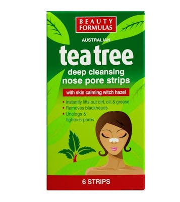 Beauty Formulas Tea Tree Deep Cleansing Nose Pore Strips 1 st