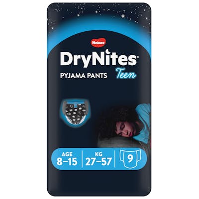 DryNites Boy Pyjama Pants 8-15 Jaar 9 st