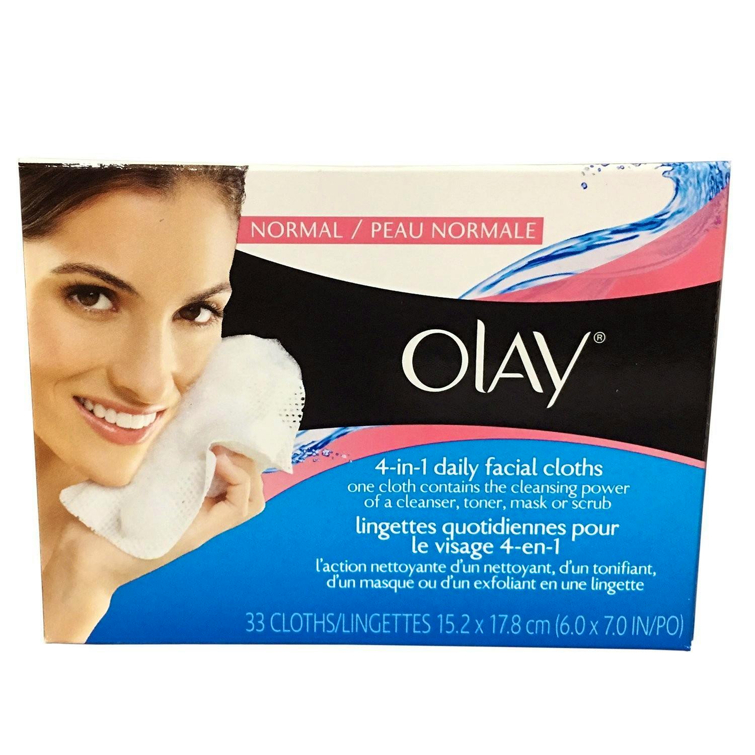 Olay Daily Facial In A Box Wipes Normal 30 stk 25.95 kr