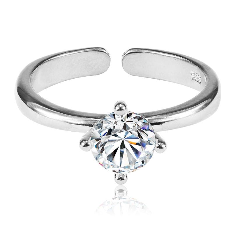 Everneed Princess Ring Silver One Size