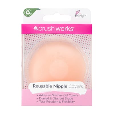 Brush Works Brush Works Re-Usable Silicone Nipple Covers 1 kpl
