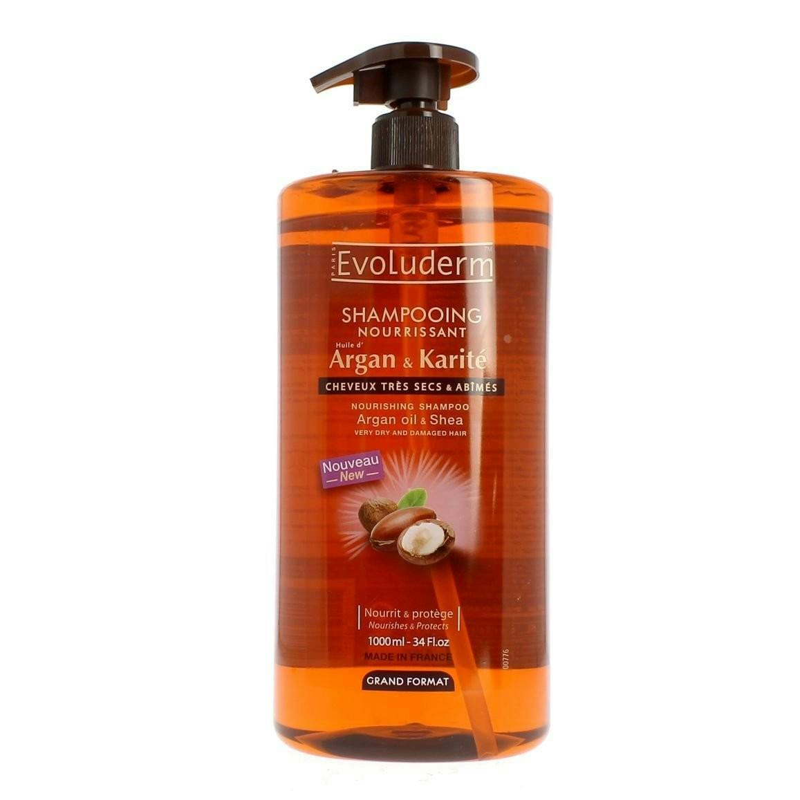 Evoluderm Argan Oil & Shea Shampoo 1000 ml
