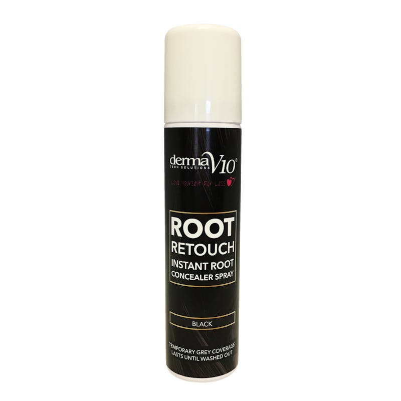 DermaV10 Root Retouch Root Concealer Spray Black 75 ml