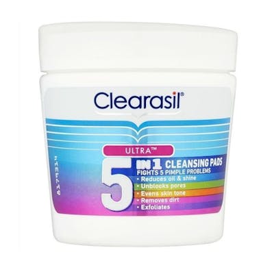 Clearasil Ultra 5in1 Cleansing Pads 65 stk