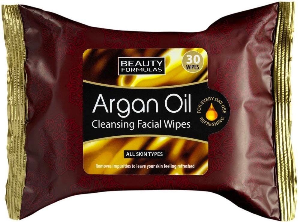 Beauty Formulas Argan Oil Cleansing Wipes 30 stk