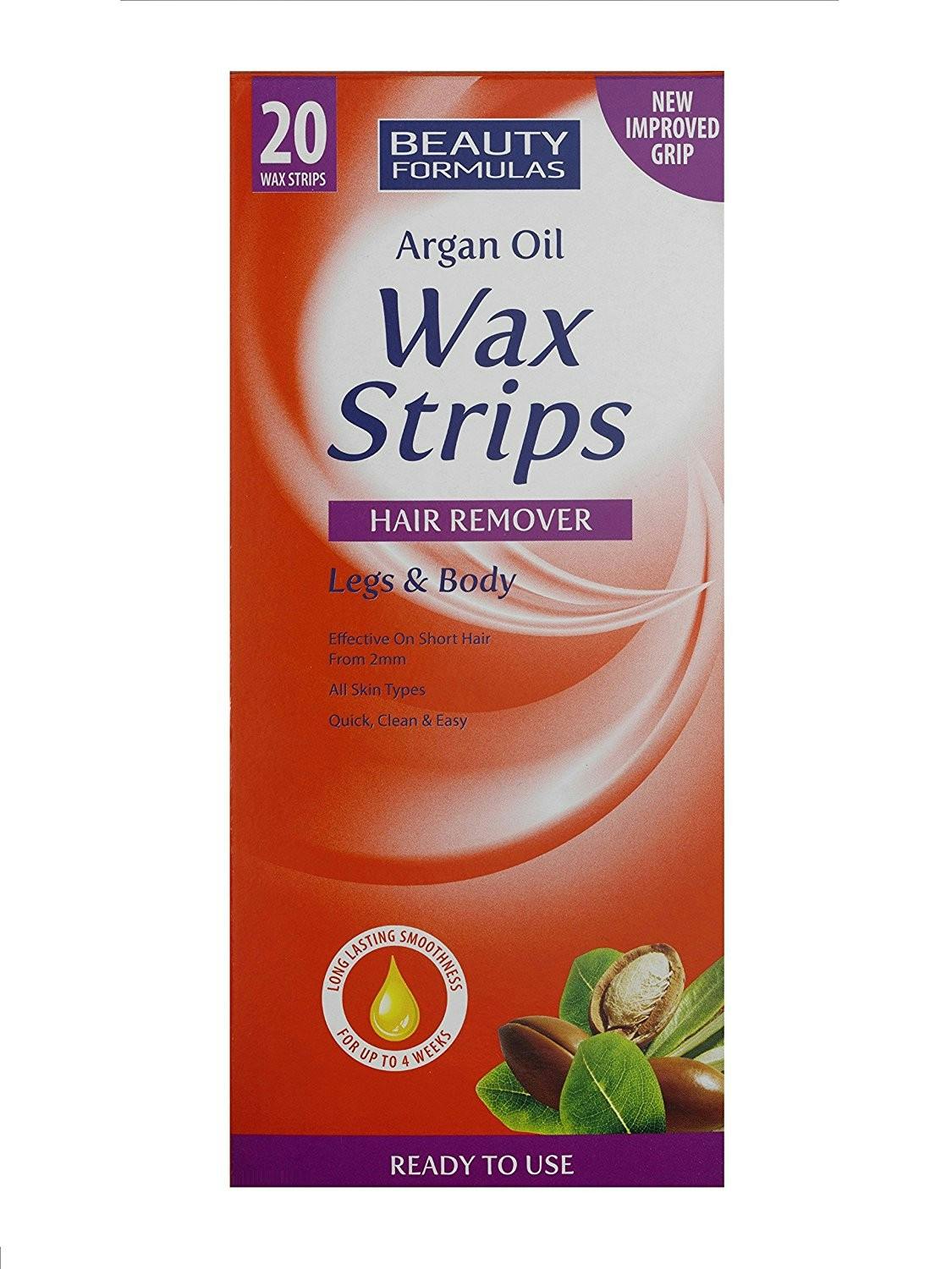 Beauty Formulas Argan Oil Wax Strips 20 st