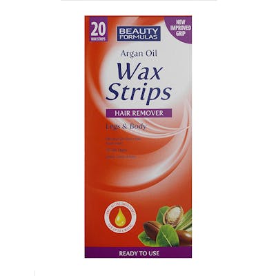 Beauty Formulas Argan Oil Wax Strips 20 stk
