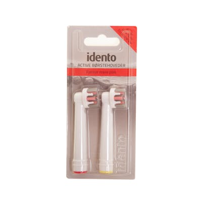 Idento Toothbrush Heads Active 2 pack 2 st