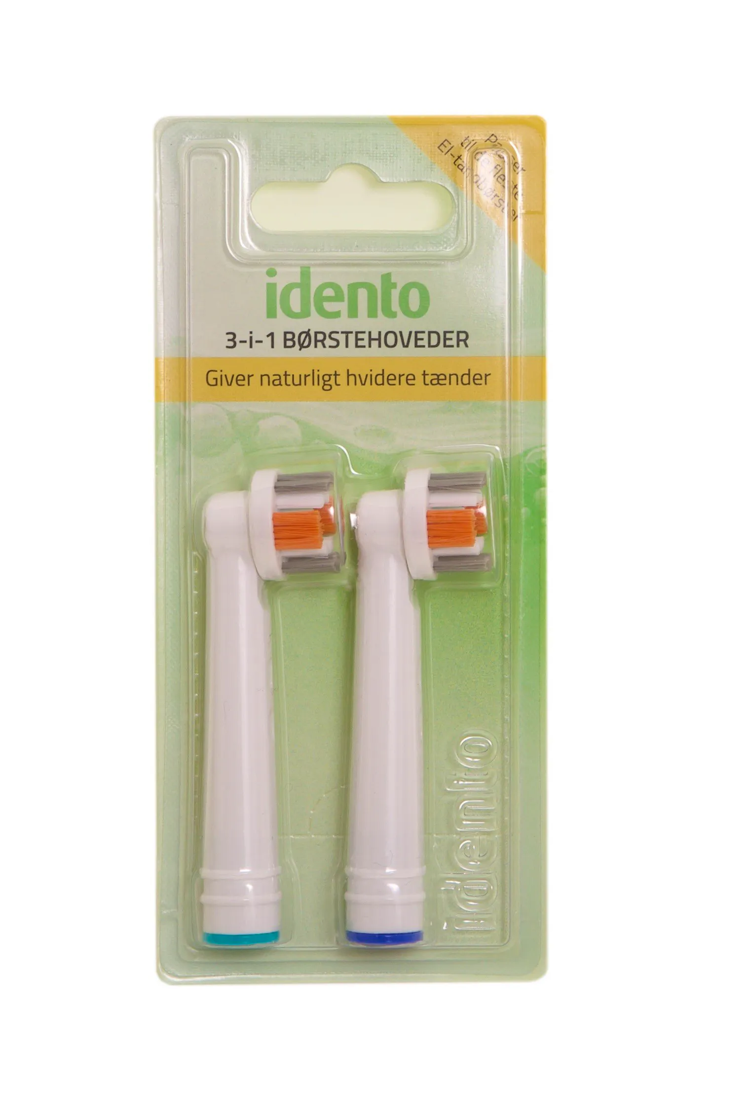 Idento 3-i-1 Toothbrush Heads 2 pcs