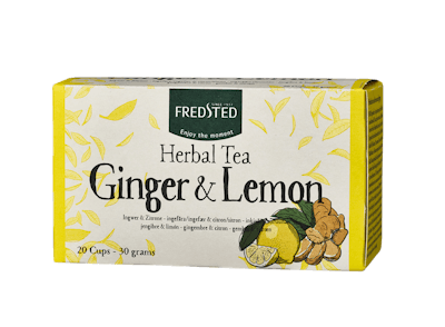 Fredsted Herbal Tea Ginger &amp; Lemon 20 påsar