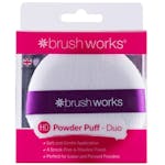 brushworks Powder Puff Duo 2 pcs