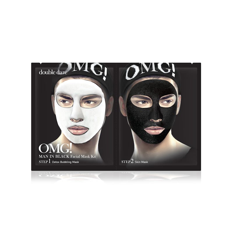 Double Dare OMG! Man In Black Facial Mask Kit 2 stk