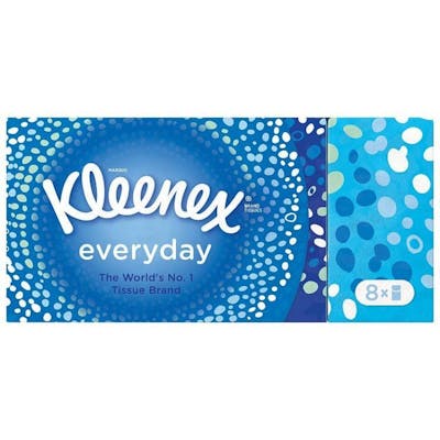 Kleenex Everyday Pocket Tissues 8 Pack 72 stk