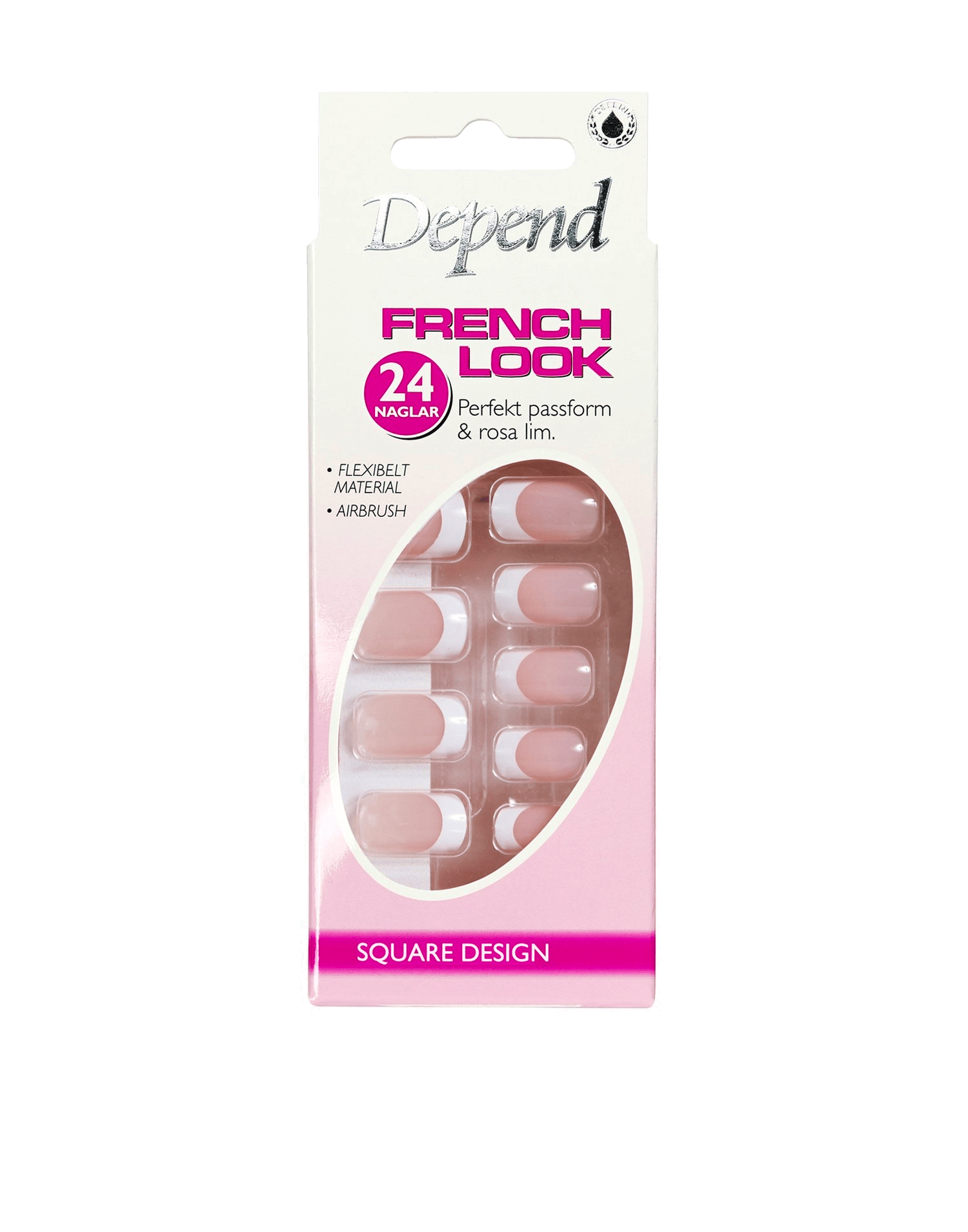 Depend Nail French Look Beige Kort Sq