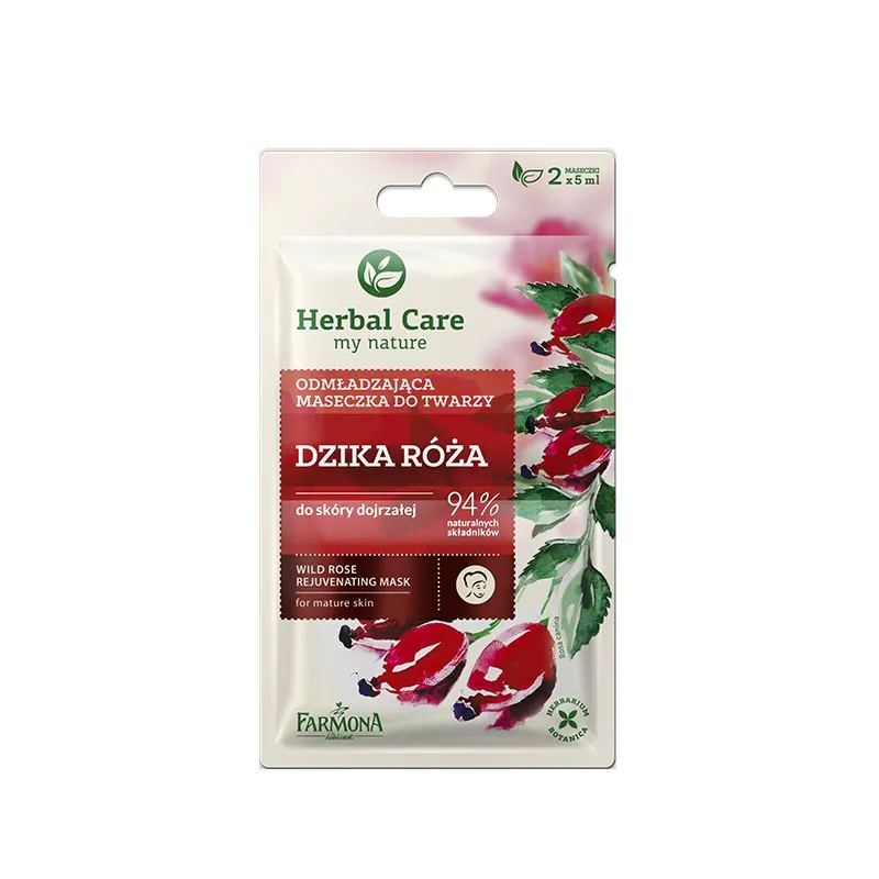 Herbal Care Wild Rose Rejuvenating Mask 2 x 5 ml