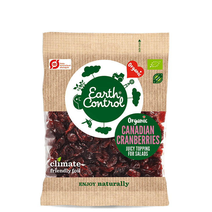 Earth Control Tørret Tranebær Øko 100 g